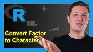 R Convert Factor to Character Class (3 Examples) | Change Vector & Data Frame Column | as.character