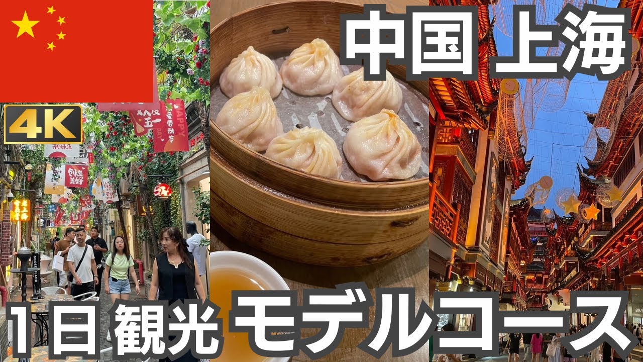 中国行ったらとりあえず美味しいちまきや小籠包！朝から夜までディズニーついでに丸１日上海を観光するならこんな感じ！【'24夏②】