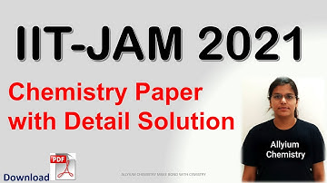 IIT JAM 2021 Chemistry Paper Solution II Complete 60 Question in One Shot II #IITJAM2021CHEMISTRY