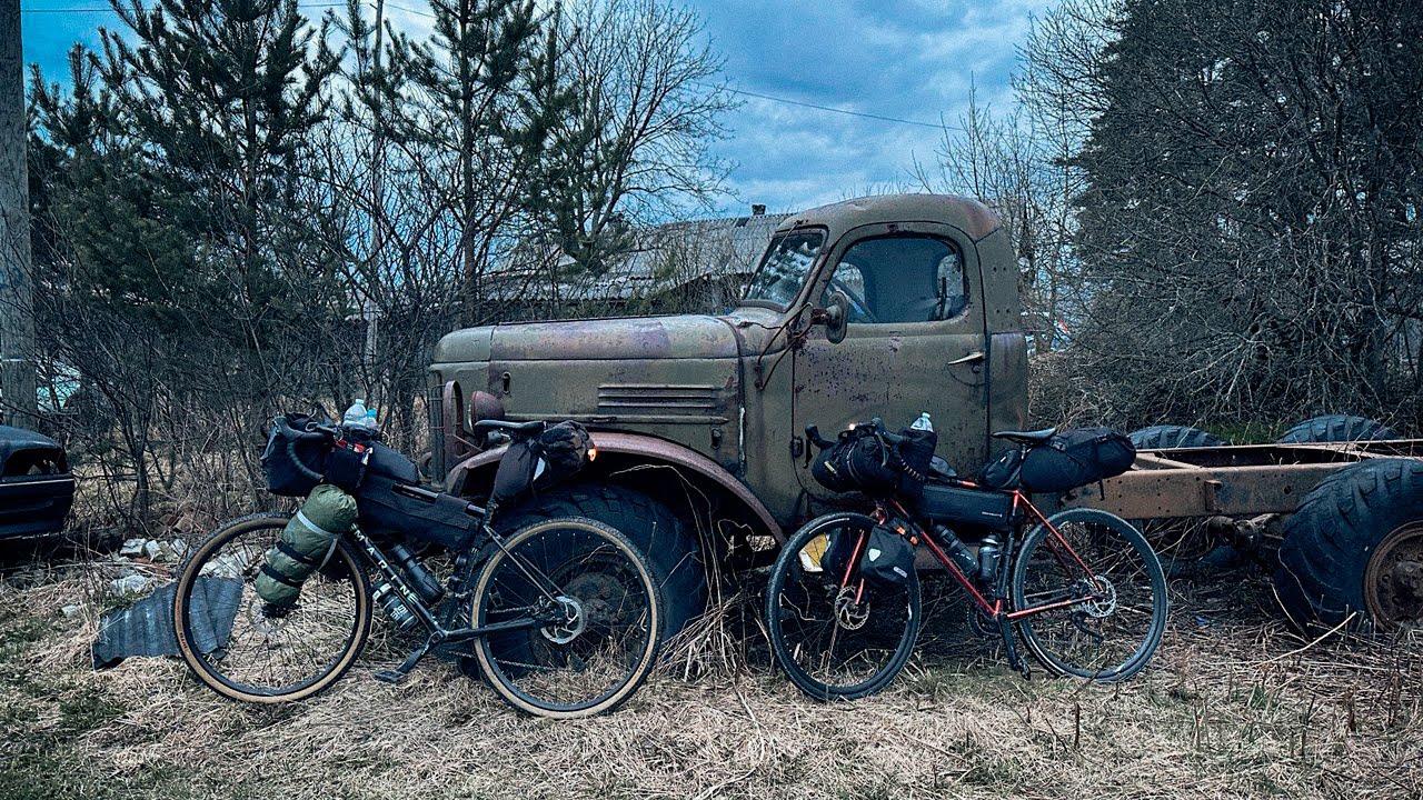 Открытие байкпакинг сезона. Мы мерзли как могли, но продолжали ехать ...