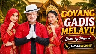 Goyang Gadis Melayu Line Dance | Beginner Level | Demo & Choreo by Roosamekto Mamek | Dangdut Batak