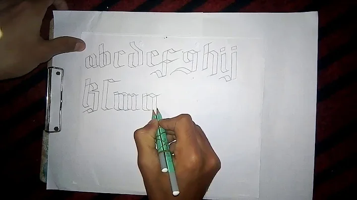 How to do Gothic calligraphy with pencil | small alphabets | Magical creations