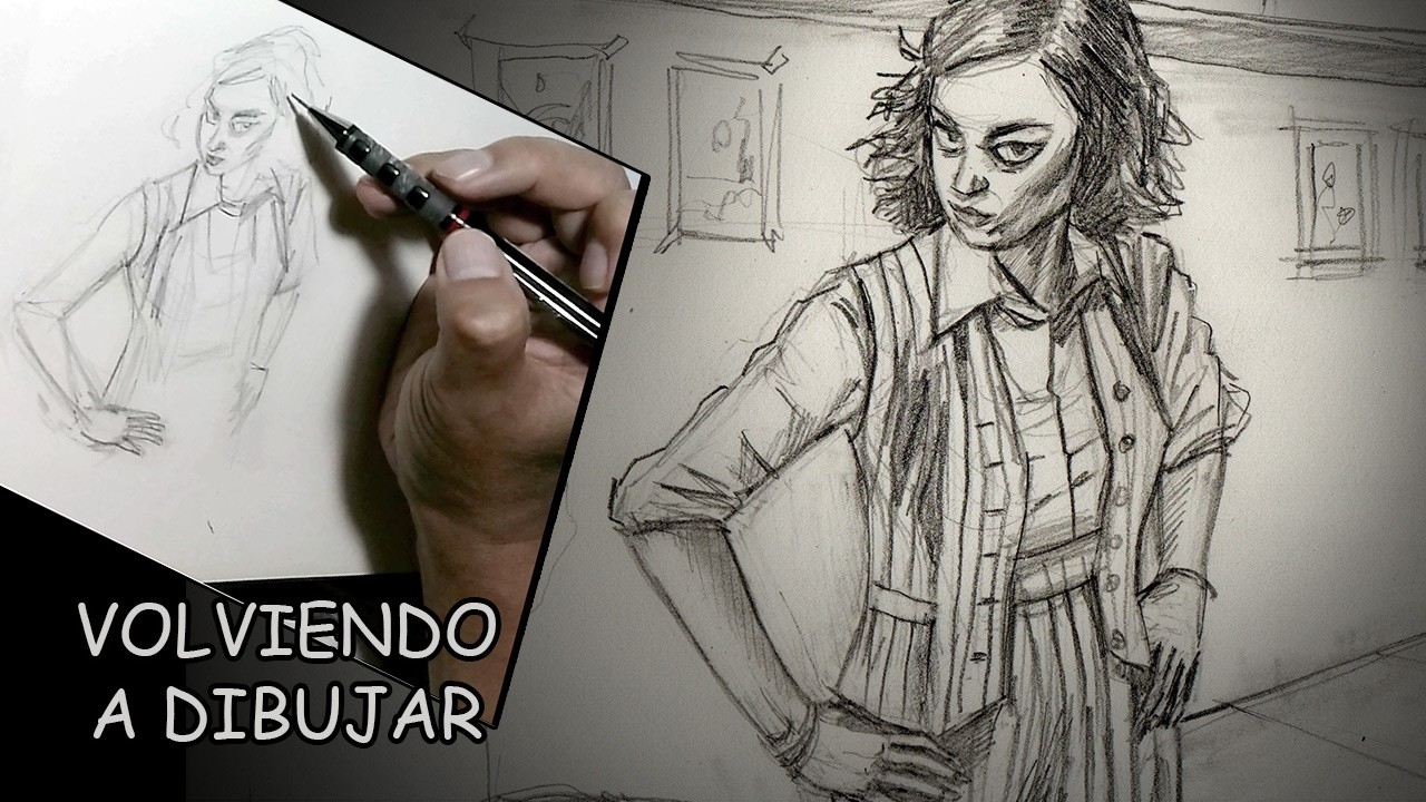 Volviendo a dibujar – Retrato a lápiz de Aubrey Plaza