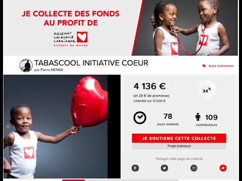 ⁣une cagnotte pour Initiative Coeur.