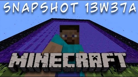 Minecraft | Snapshot 13w37a Changing Portals & Naming Items