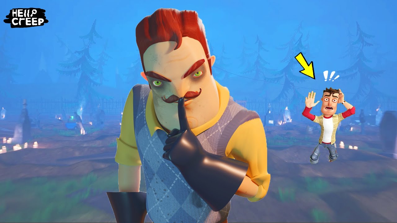 GİZEMLİ MEZARLIKTA NE ARIYORUZ ? 😱😱 Hello Neighbor Yeni