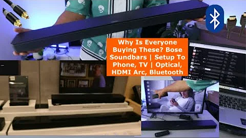 Why Is Everyone Buying These? Bose Soundbars | Setup To Phone, TV | Optical, HDMI Arc, Bluetooth