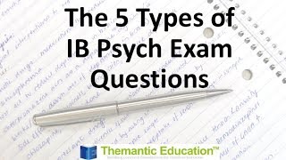 The 5 types of exam questions in IB Psychology