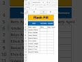 Flash Fill In Excel 2025 English #excel #spreadsheetmagic #excelformula #exceltips #officechamp