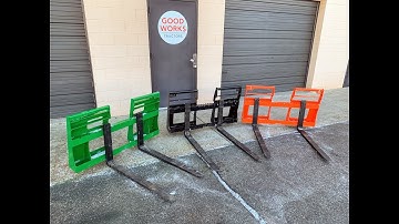 HLA Pallet Forks For John Deere & Kubota Tractors