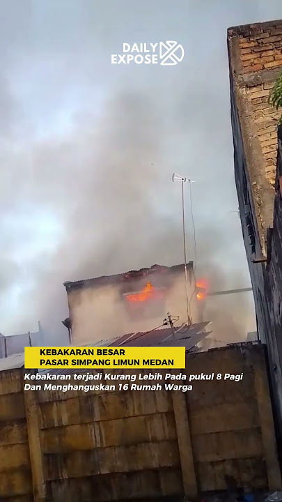 Kebakaran di pasar simpang limun medan. #medanviral #medantrending #medanhariini #medantoday #shorts