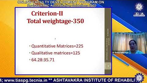 Revised Assessment & Accreditation Framework of NAAC