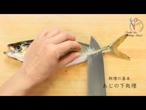 料理の基本 あじの下処理 姿焼き編 Youtube