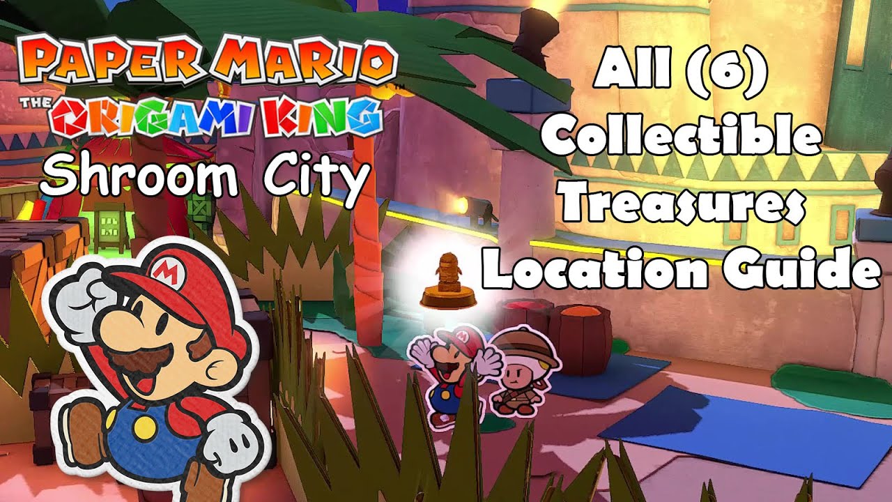 Shroom City All Collectible Treasures Location Guide Paper Mario