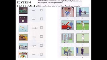 Bella Thương - Luyện Nghe Tiếng Anh - FLYERS 4 TEST 1 PART 3