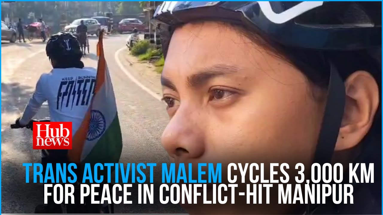 Trans Activist Malem Cycles 3,000 km for Peace in Conflict-Hit Manipur