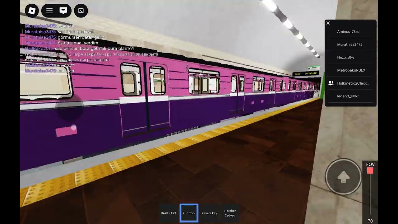 Oynayıram Roblox. Avtobus/Metro