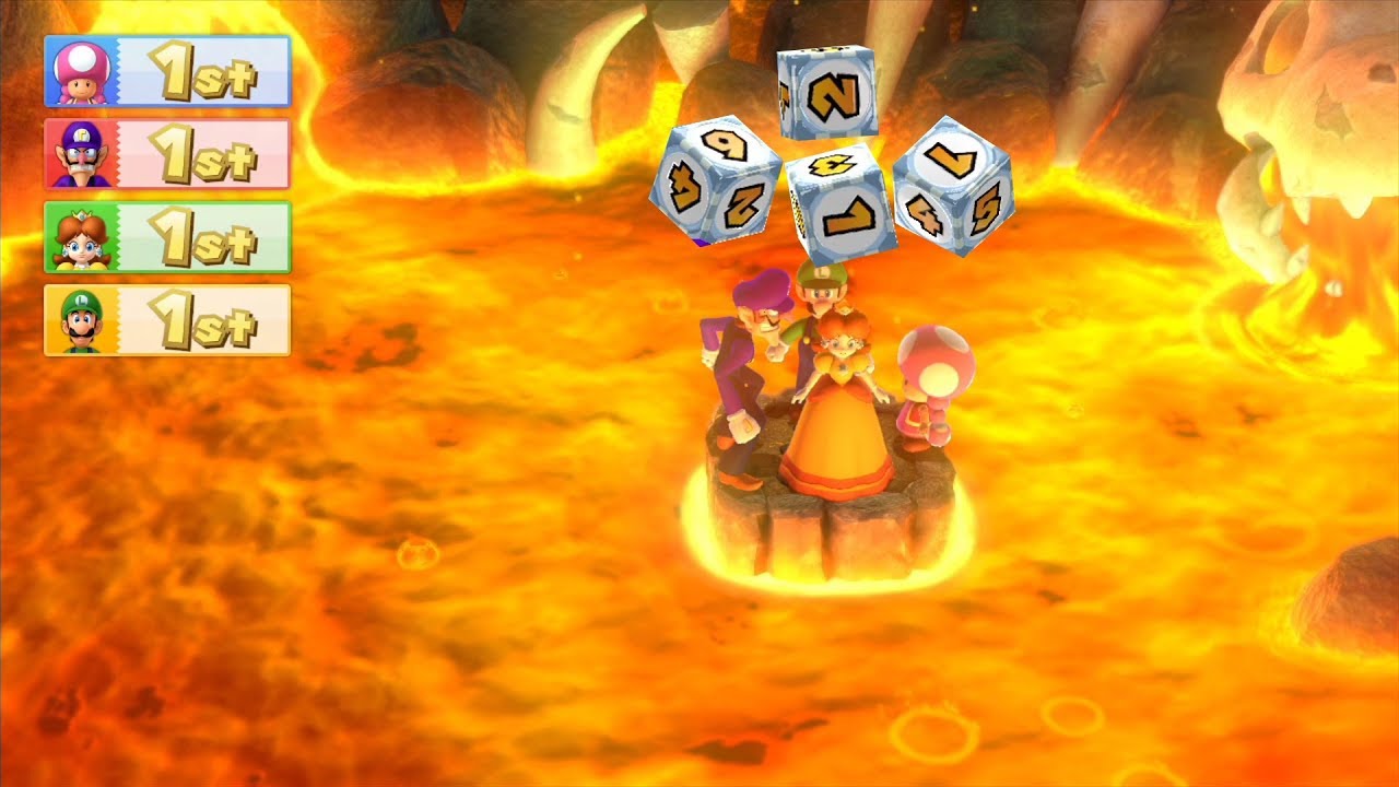 Mario Party 10 - Whimsical Waters (2 Player - Master CPU) Toadette, Luigi, Daisy, Waluigi 