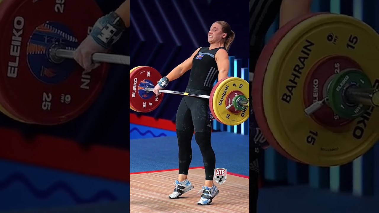 107kg PR by Eyglo Sturludottir (71kg Iceland at the 😱 WorldATG589Weightlifting Championships!