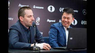 Round 10. Press conference with Wang Hao and Grischuk