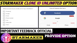 starmaker new update clone ID unlimited. how to open clone ID starmaker new rule full watching video screenshot 3