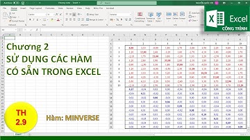 [EXCEL] - Thực hành 2.9: Tìm ma trận nghịch đảo | @NGUYENQUOCTOI