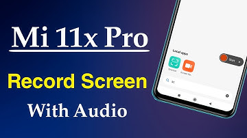 Mi 11x Pro Screen Recorder | How to Record Screen With Audio in Mi 11x Pro