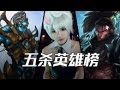 ★【十大】五杀英雄榜 十大最容易拿五杀的英雄 lol视频