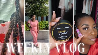 Summer TikTok shop Favs| ATTEMPT DIY Jumbo Knotless | #summervlog #diy #knotlessbraids #berryfae