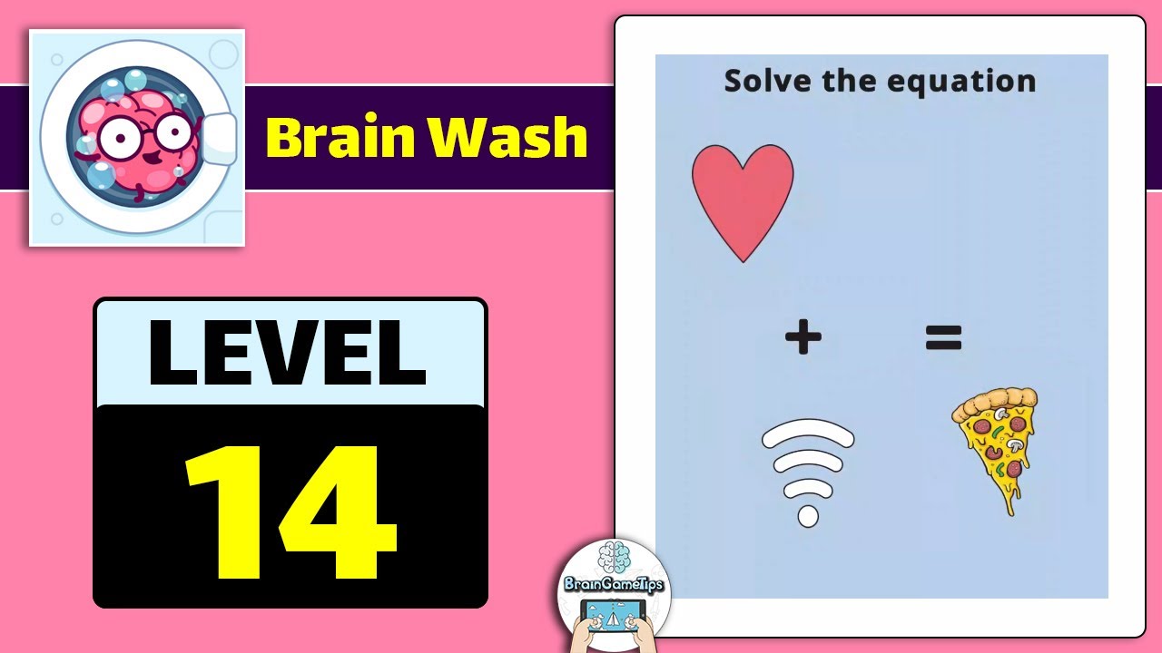 Brain Wash - Puzzle Mind Game - Level 14 Solution