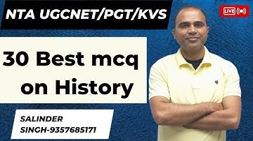 History Marathon Class:For All Exam NTA UGC /NET-JRF-2023,UPSC,Haryana PGT BY:SALINDER SINGH