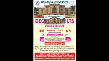 #ou degree results released officially today#viral all the best👆💥👍🔥