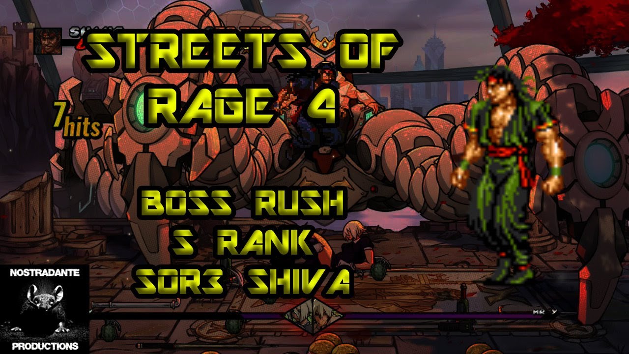 Streets Of Rage 4: Boss Rush - S Rank With SOR3 Shiva
