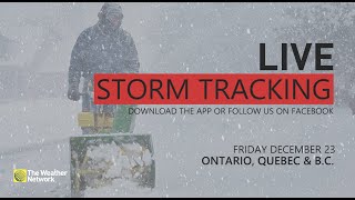 LIVE TRACKING | Winter storms ramp up with rain, snow, and threat for flash freeze in ON, QC & BC