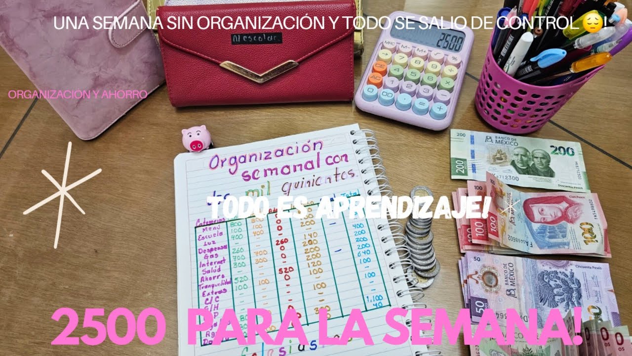 SIN ORGANIZACIÓN TODO SE SALE DE CONTROL 😔 APRENDER ES LA CLAVE PARA LLEGAR A LA META/ORGANIZATE ✔️