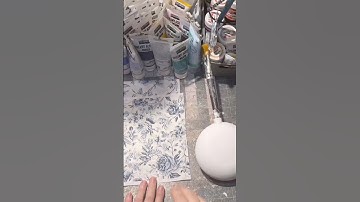 How to Decoupage with Rice Paper. #decoupage #diycraft #decoupageforbeginners