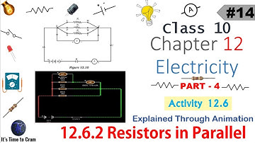 12.6.2 #RESISTORS IN #PRALLEL | Part-4 | RESISTANCE OF A SYSTEM OF RESISTORS | Electricity  Class 10