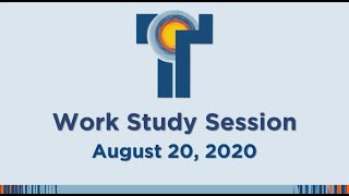 Council Work Study August 20 2020 (ARCHIVE)