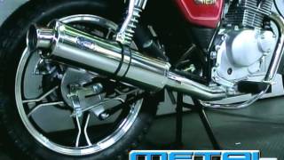 Gn125h Gn125 2f 日本製 中国suzuki製 用 フルエキゾーストマフラー Youtube