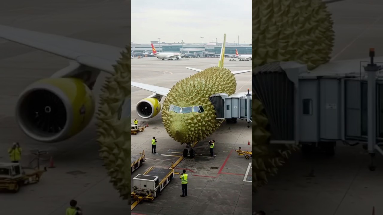 Guarda Durian International Flight! Welcome Aboard! ✈️  #monsty #plane #flight #funny su YouTube