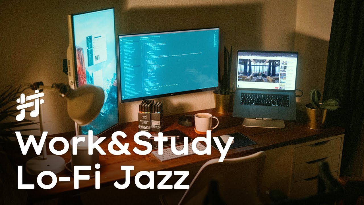 Work \u0026 Study Lofi Jazz - Relaxing Smooth Background Jazz Music for Work, Study, Focus, Coding