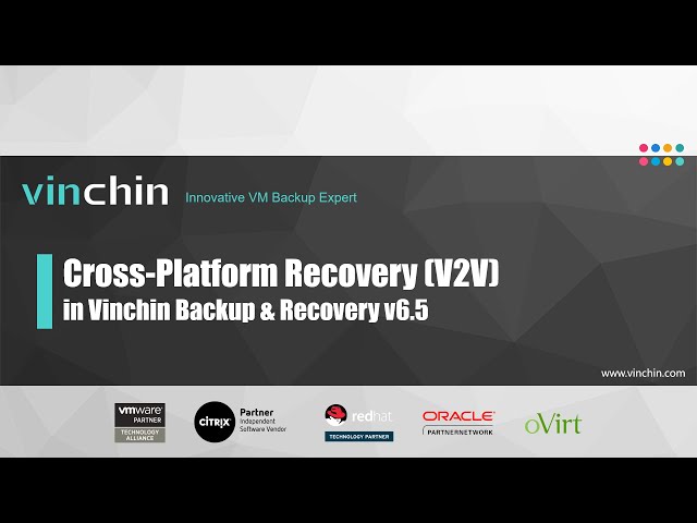 Cross-Platform Recovery (V2V) in Vinchin Backup & Recovery v6.5