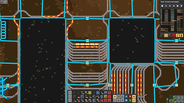 Factorio beltless maze e17: Flying robot frames fail