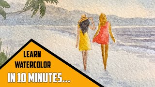 10 Minute Watercolor Tutorial for Absolute Beginners - Start Painting Today! Episode 2