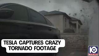 Tesla Captures Crazy Tornado Footage