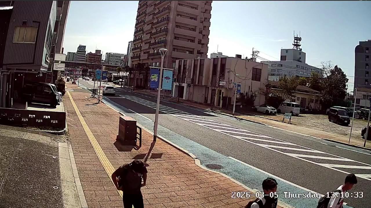 佐賀県佐賀市JR佐賀駅北口通りライブカメラ Saga Sagashi Live camera.world.cam
