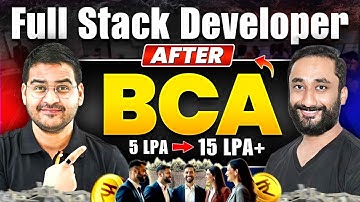 ✅After BCA→Full Stack Developer🚀After BCA Job Opportunities? #bca #bcacourse #bcajobs #fullstack