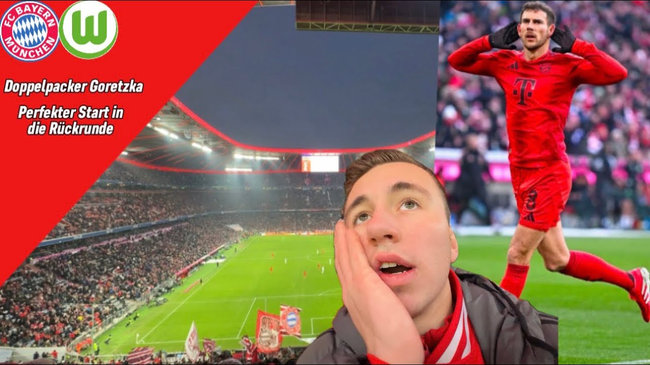 Zittersieg zum Rückrunden Auftakt 😬 | FC Bayern - VfL Wolfsburg | Stadion Vlog #81