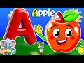 Phonics Song with TWO Words - A For Apple🍎 - ABC Alphabet Songs with Sounds for Children