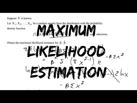 Maximum Likelihood Estimation